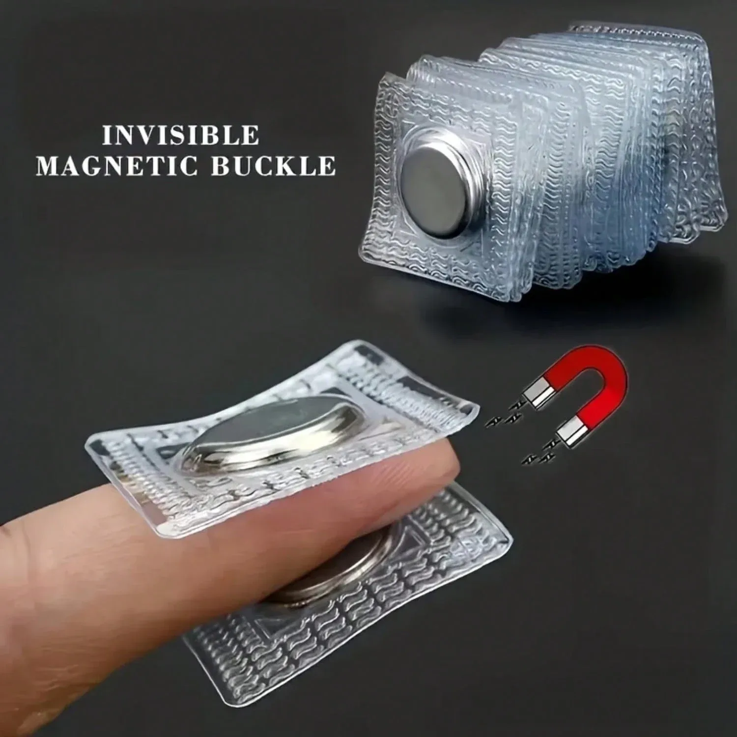 8-piece magnetic sewing clips, invisible metal clips suitable for clothes and bags, easy-to-use craft accessories,