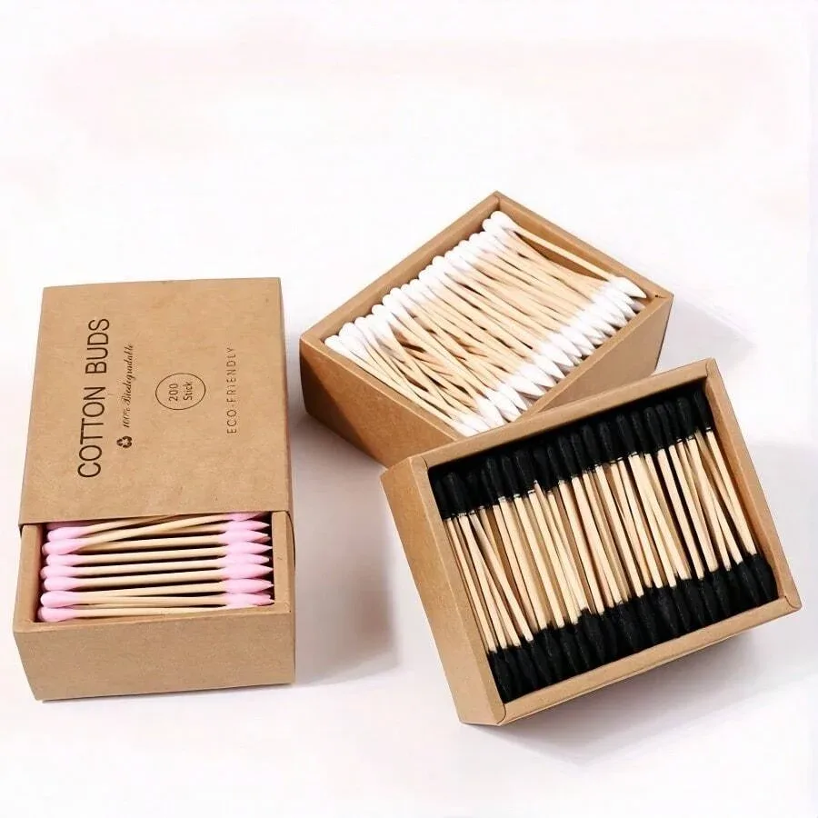 200 Bamboo Cleaning Sticks200 BLACK