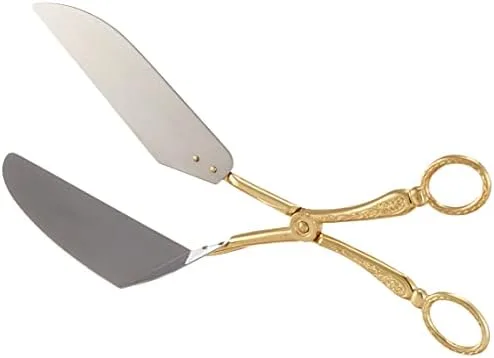 QUEEN ANNE Gold Plated Gateaux Scissors