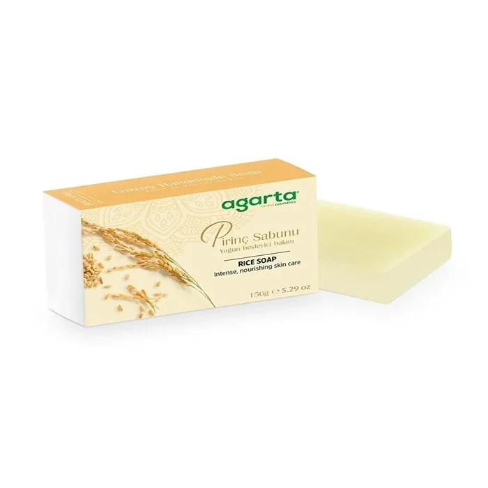 Agarta  Natural Handmade Skin Whitening Rice Soap 150g
