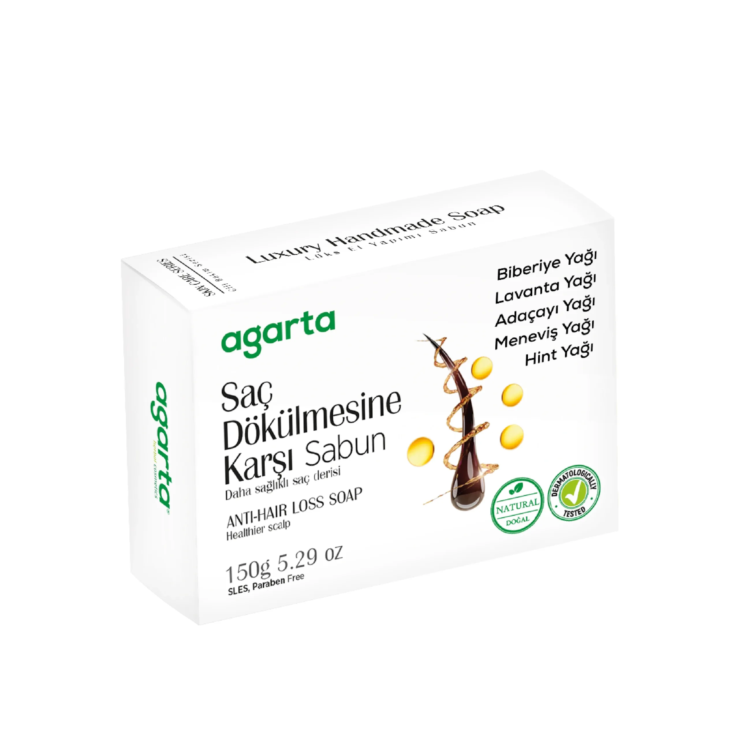 Agarta  Natural Hair Loss Soap 150 gr