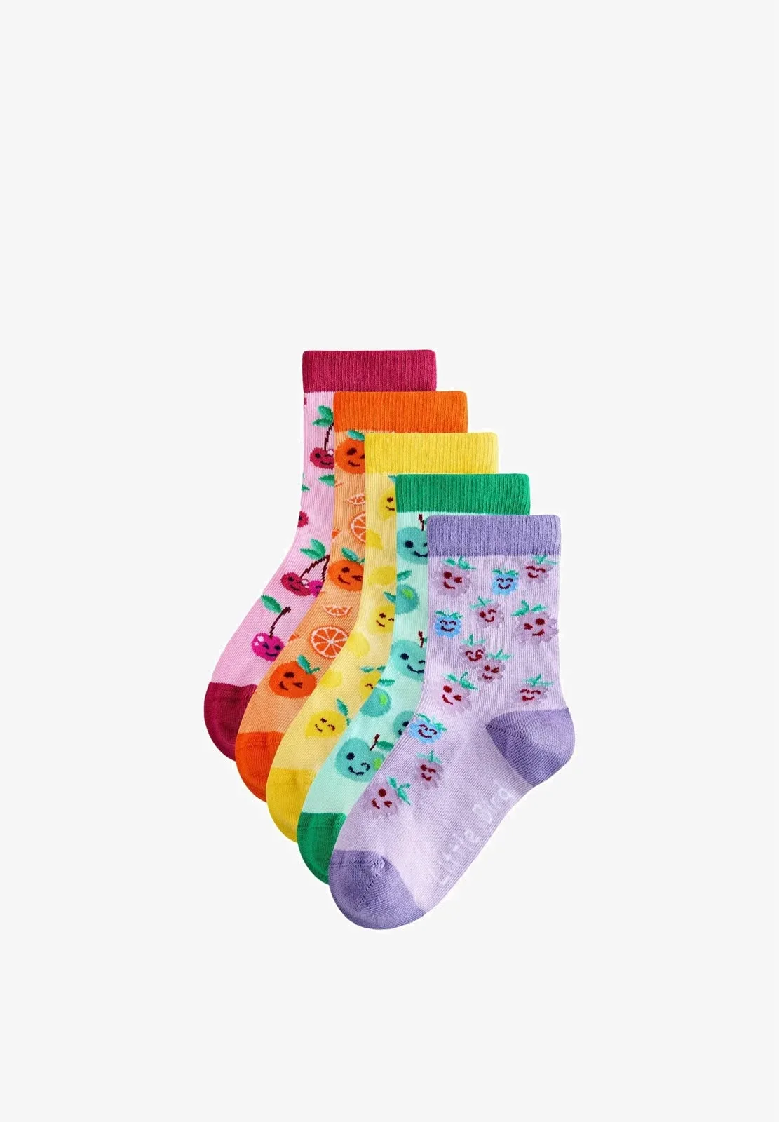 Size: 7-10-Little Bird 5-pack-Socks-Multi Fruits