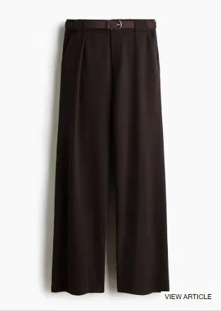 Size: XS-H&M Trousers from Ponte di Roma with belt