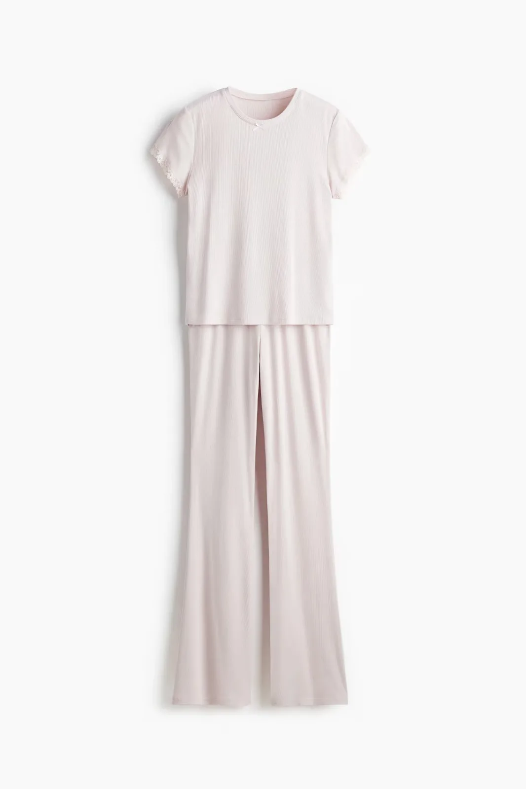 Size: S-H&M Pyjamas And T-shirt made of ribbed modal