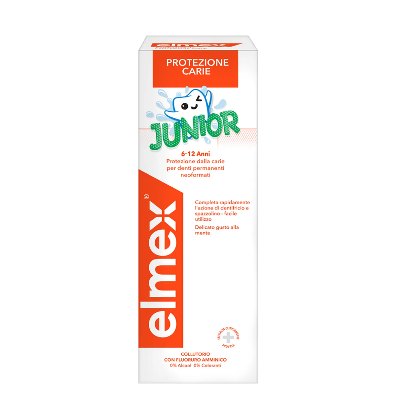 elmex Mouthwash Caries Protection Junior, 6-12 years, 400 ml
