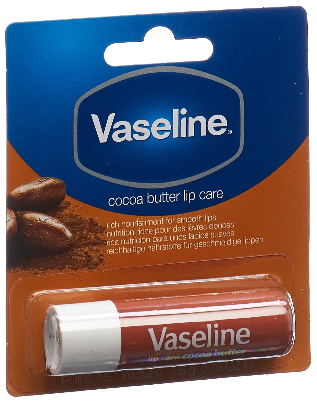 Vaseline Lip Therapy Cocoa Butter Lip Balm Stick (4.8g)