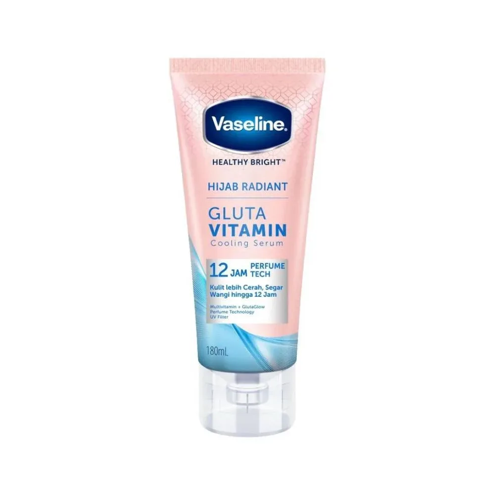 Vaseline Healthy Bright Hijab Radiant Body Serum with Gluta Vitamin 180 ml