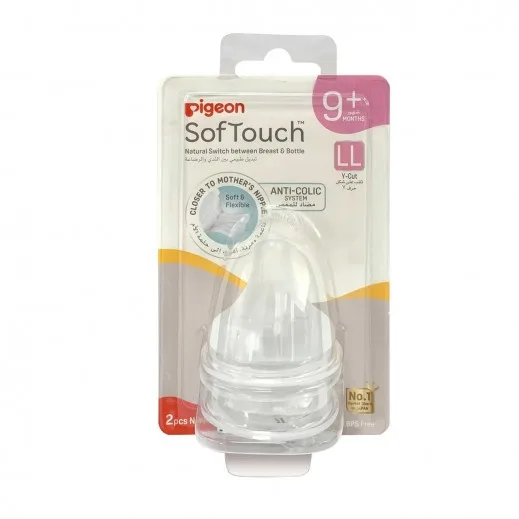 Pigeon Softouch Wide Neck Nipples Ll 2S