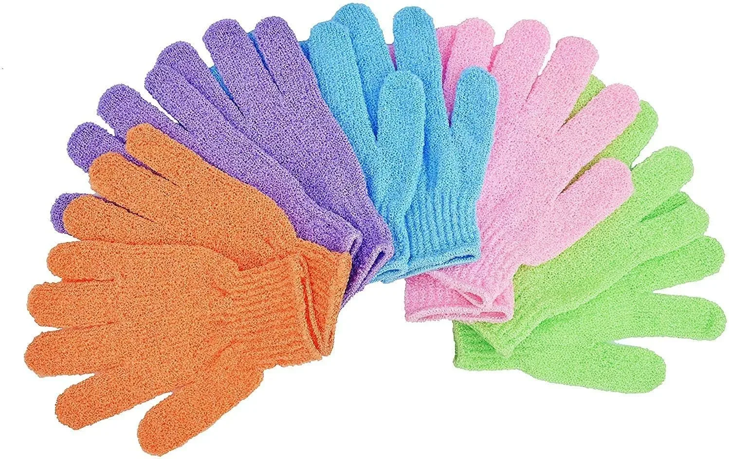 Exfoliating Gloves - Premium Scrub Wash Mitt for Shower, Spa, Massage and Body Scrubs