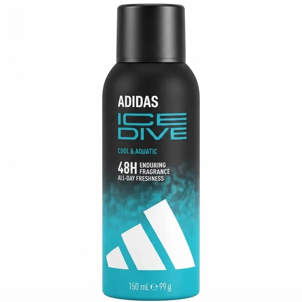 Adidas Ice Dive Cool & Aquatic 48h Enduring Fragrance all Over Deo Body Spray - 150 ml