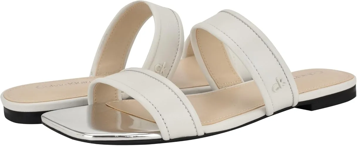 Size:5M-Calvin Klein Women's Felisa Flat Sandal
