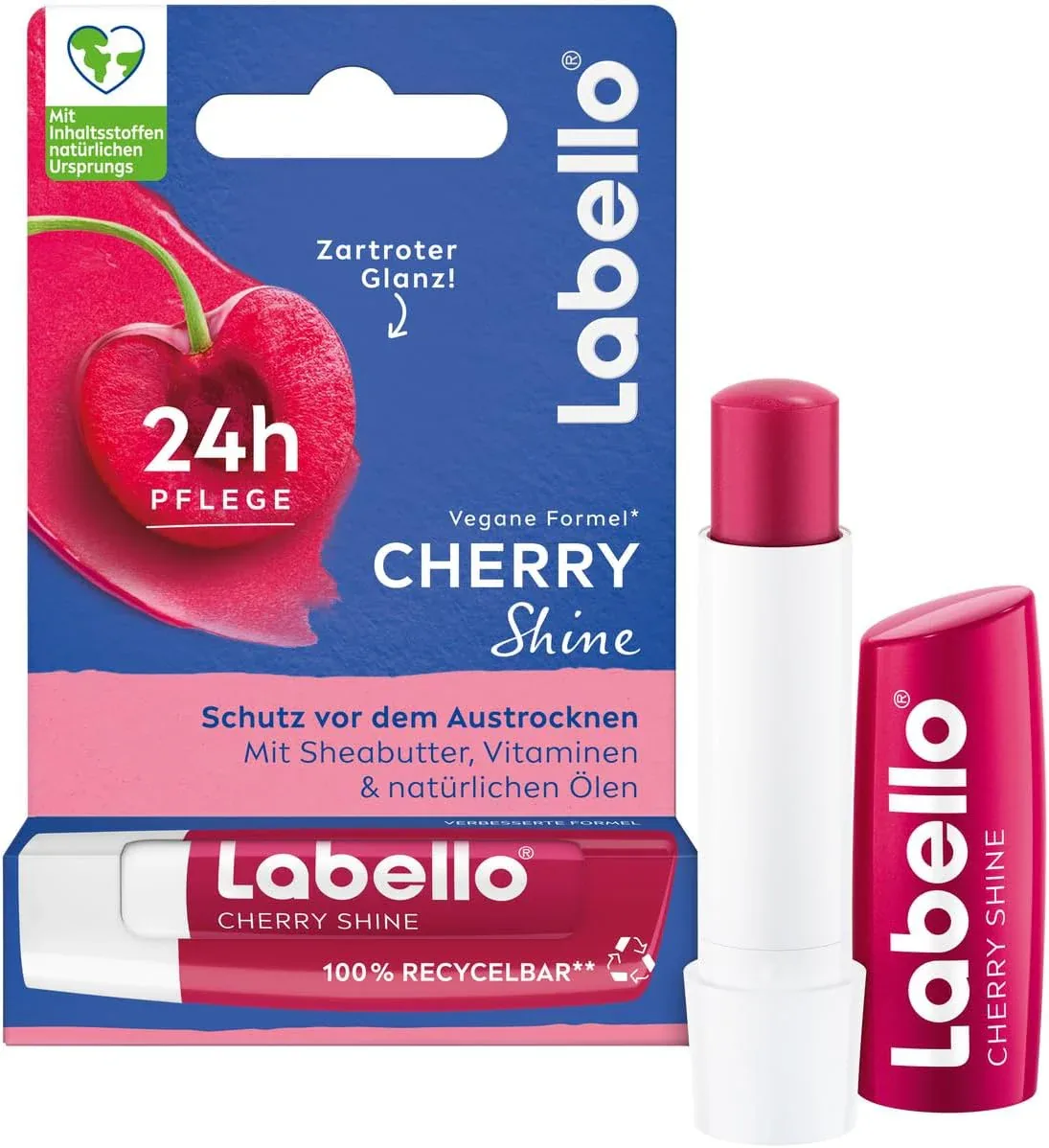 labello 24h Moisture Lip Balm cherry Shine