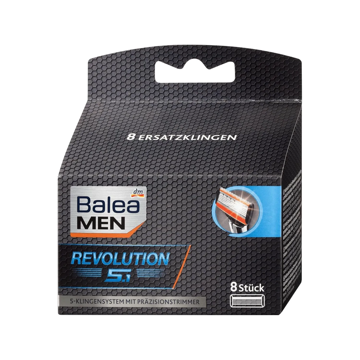 Balea Men Revolution 5.1 Razor Replacement Blades (8 Pieces)