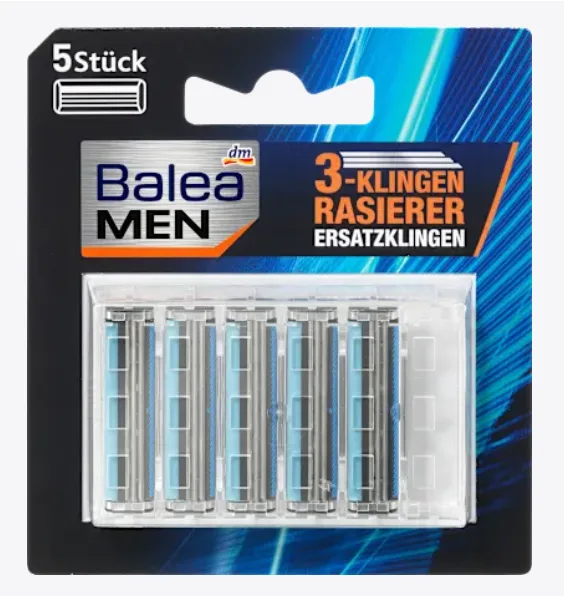 Balea Men 3-Blade Razor Replacement Blades (5 Pieces)