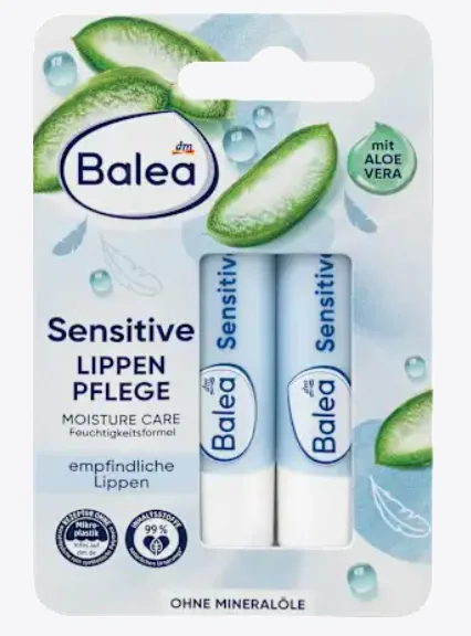 Balea Sensitive Lip Balm Duo Pack (2x4.8g)