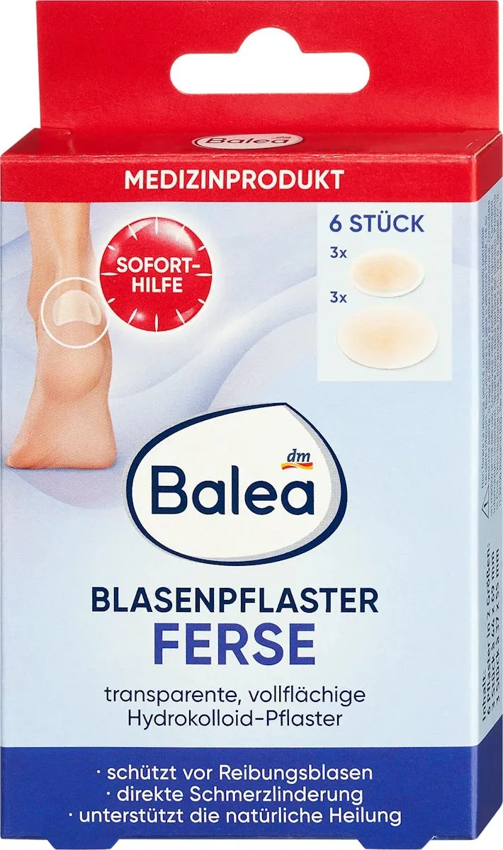 Balea Heel Blister Plasters (6 Pieces)