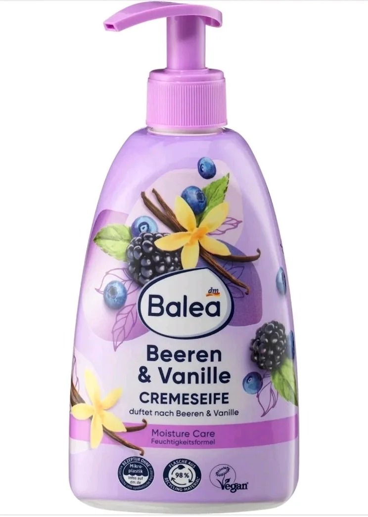 Balea Berries & Vanilla Cream Soap (500ml)