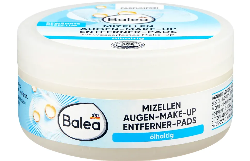 Balea Mizellen Augen-Make-up Entferner-Pads olhaltig, 50 St