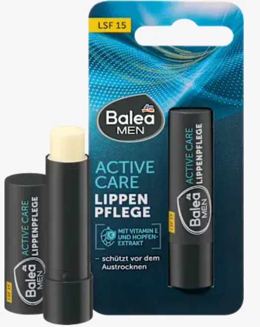 Balea Men Active Care Lip Balm SPF 15 (4.8g)