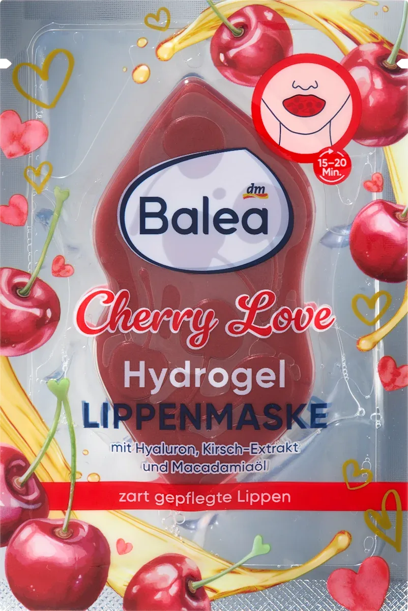 Balea Cherry Love Hydrogel Lip Mask (1 Piece)