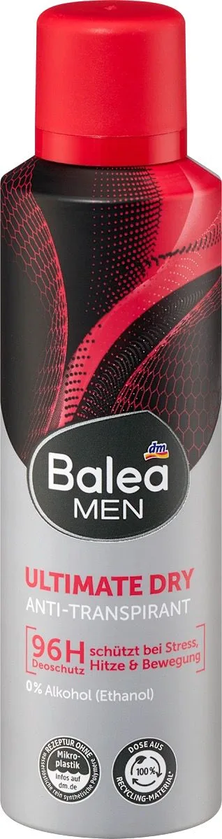Balea Men Ultimate Dry Antiperspirant Deodorant Spray (200ml)