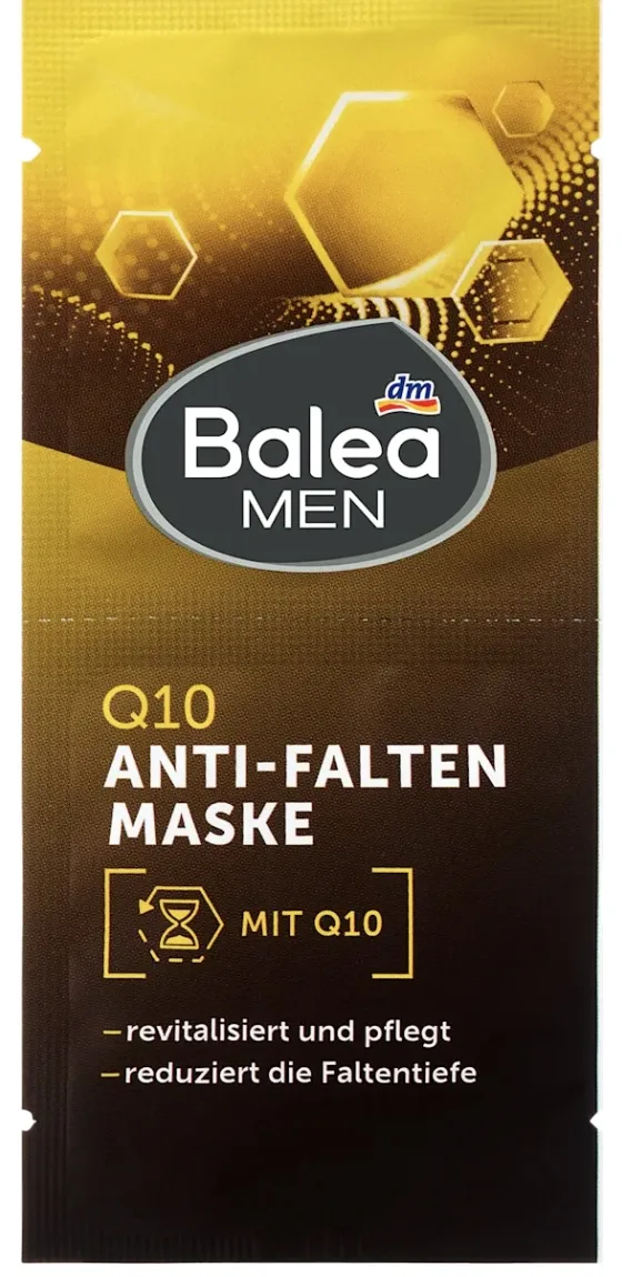 Balea Men Q10 Anti-Wrinkle Face Mask (2 x 8 ml), 16 ml