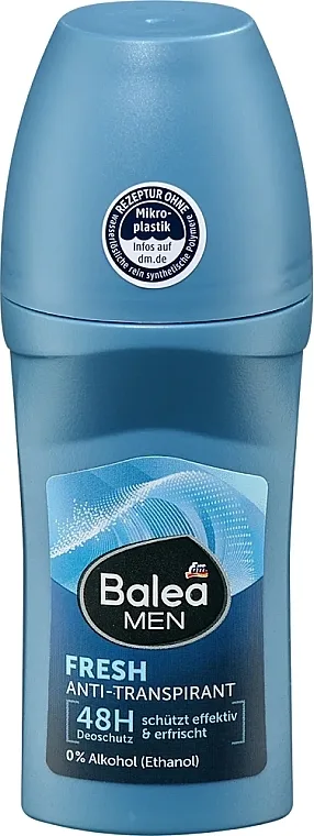 Balea Men Antiperspirant Deodorant Roll-on Fresh, 50 ml