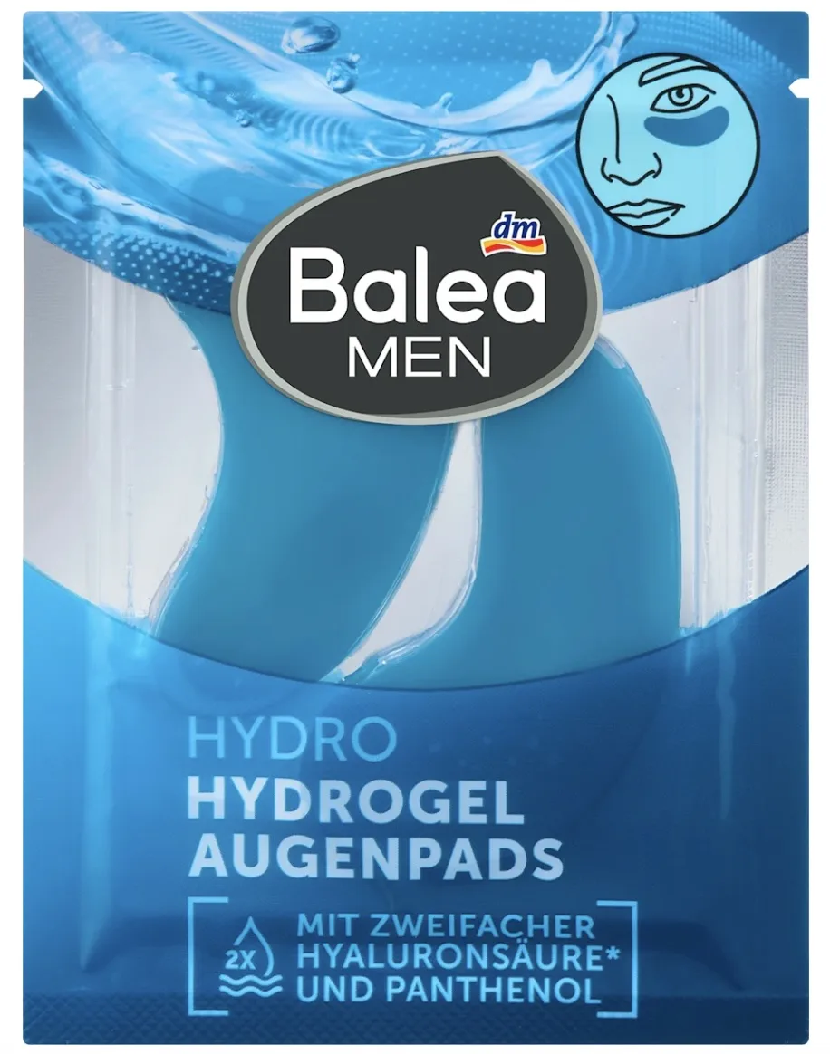 Balea Men Hydro Hydrogel Eye Pads (1 Pair, 2 Pieces)