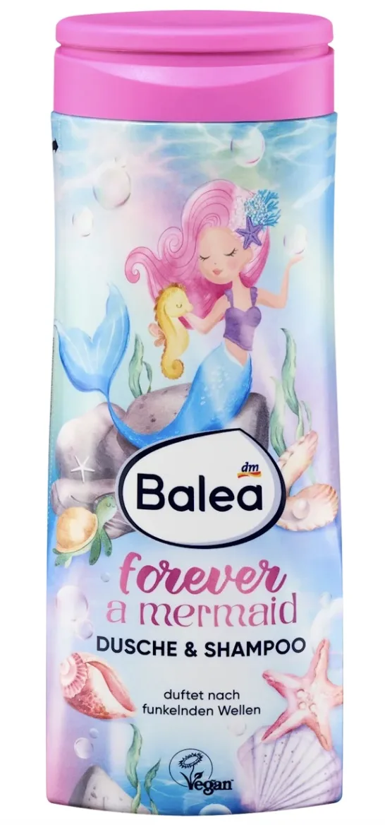 Balea Kids Forever A Mermaid 2-in-1 Shower Gel , Shampoo & conditioner (300ml)