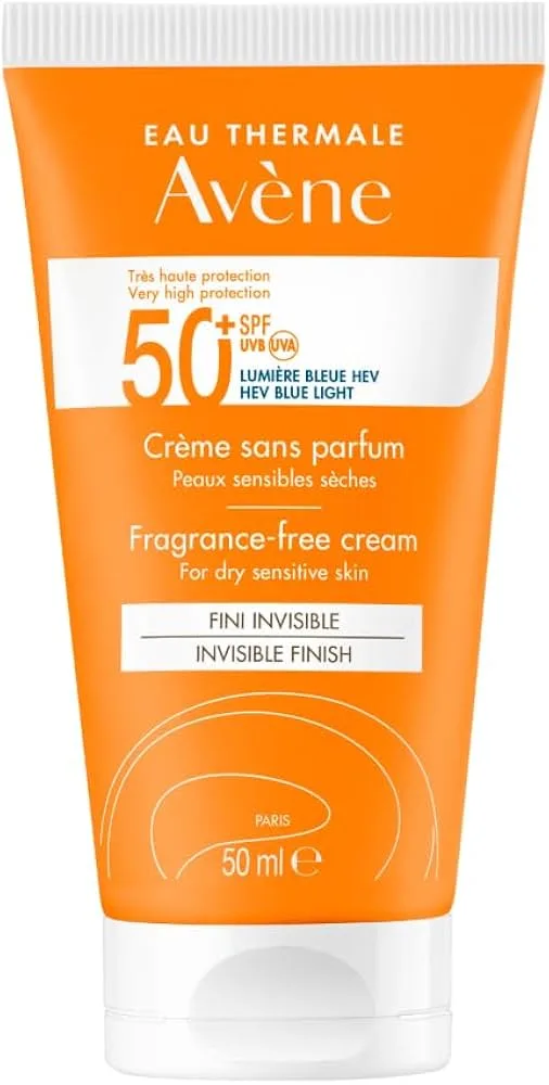 Avene sunscreen cream fragrance-free spf 50+ (50ml)