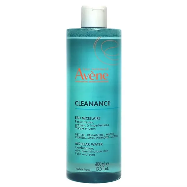 Avene cleanance micellar water for combination, oily & blemish-prone skin, 400ml
