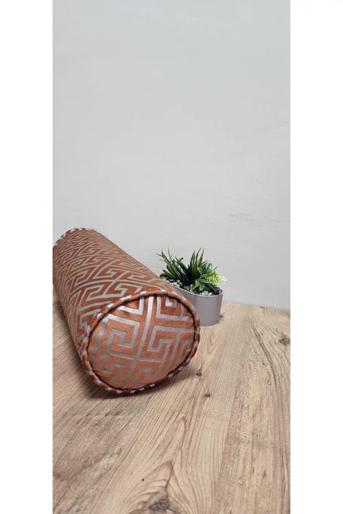 ERKPILLOW  Silver Velvet Cylinder Case, 13x40 cm Luxury Cylinder Case Only
