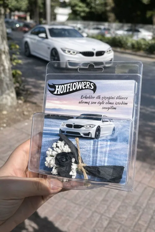 HotFlowers BMW Series Black Car Design Mini Flower Bouquet in a Box