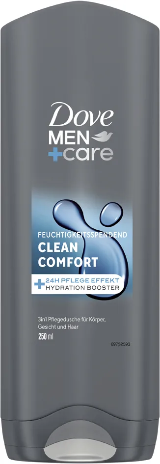 Dove MEN+care 3in1 shower gel CLEAN COMFORT, 250ML