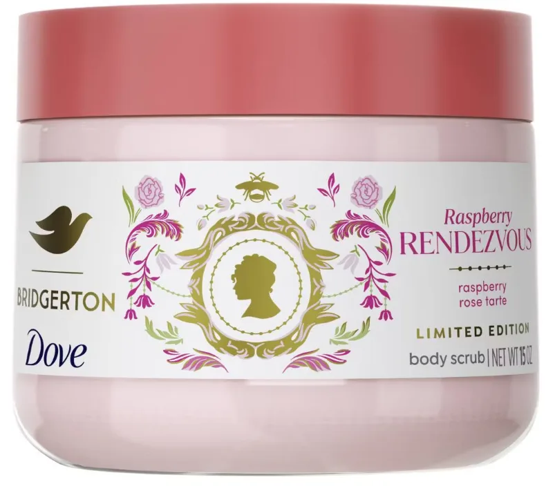 Dove Beauty Limited Edition Bridgerton Body Scrub - Raspberry Rendezvous 225ml
