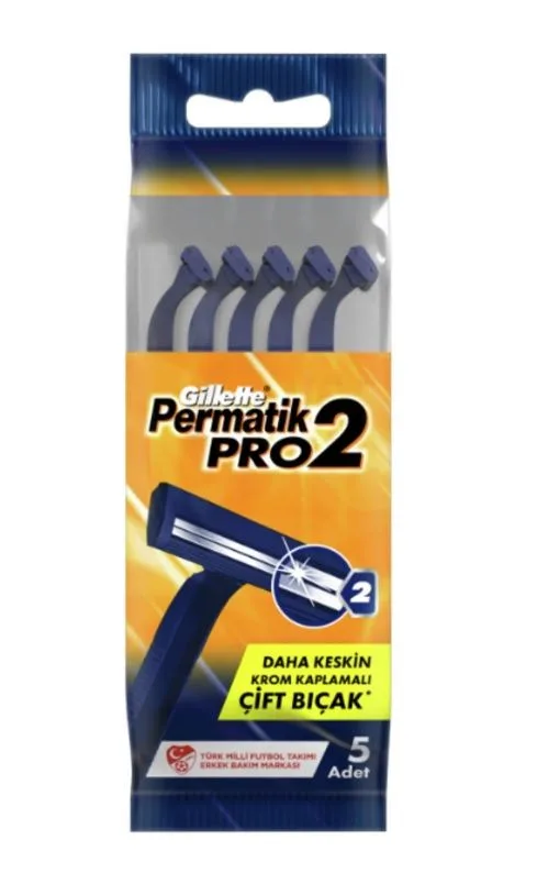 Permatik Pro 2 Twin Blade Razors,  5 pcs