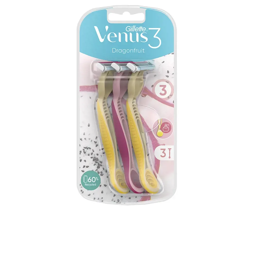 GILLETTE VENUS3 DRAGONFRUIT Disposable Hair Removal Blades