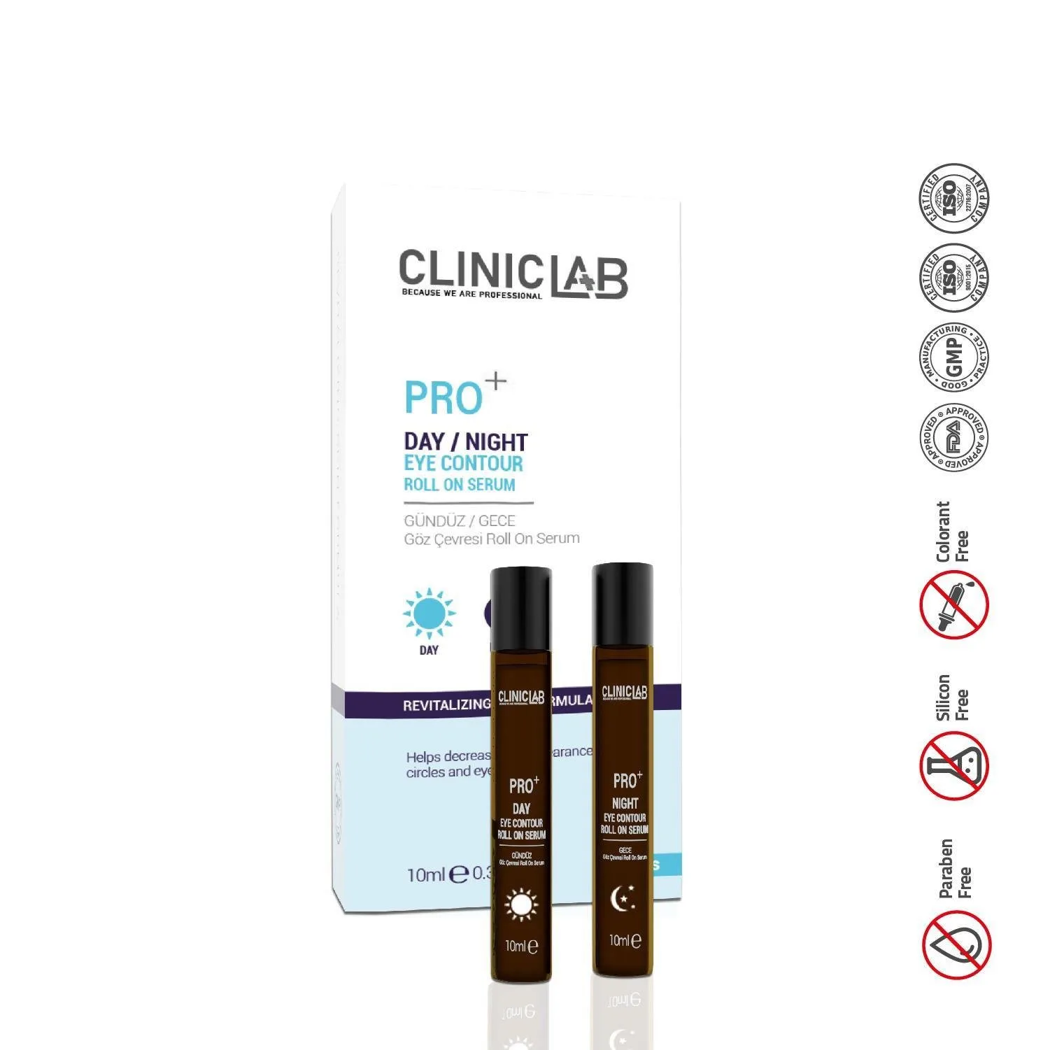 ClinicLab Day / Night Eye Contour Roll On Serum 10ml*2