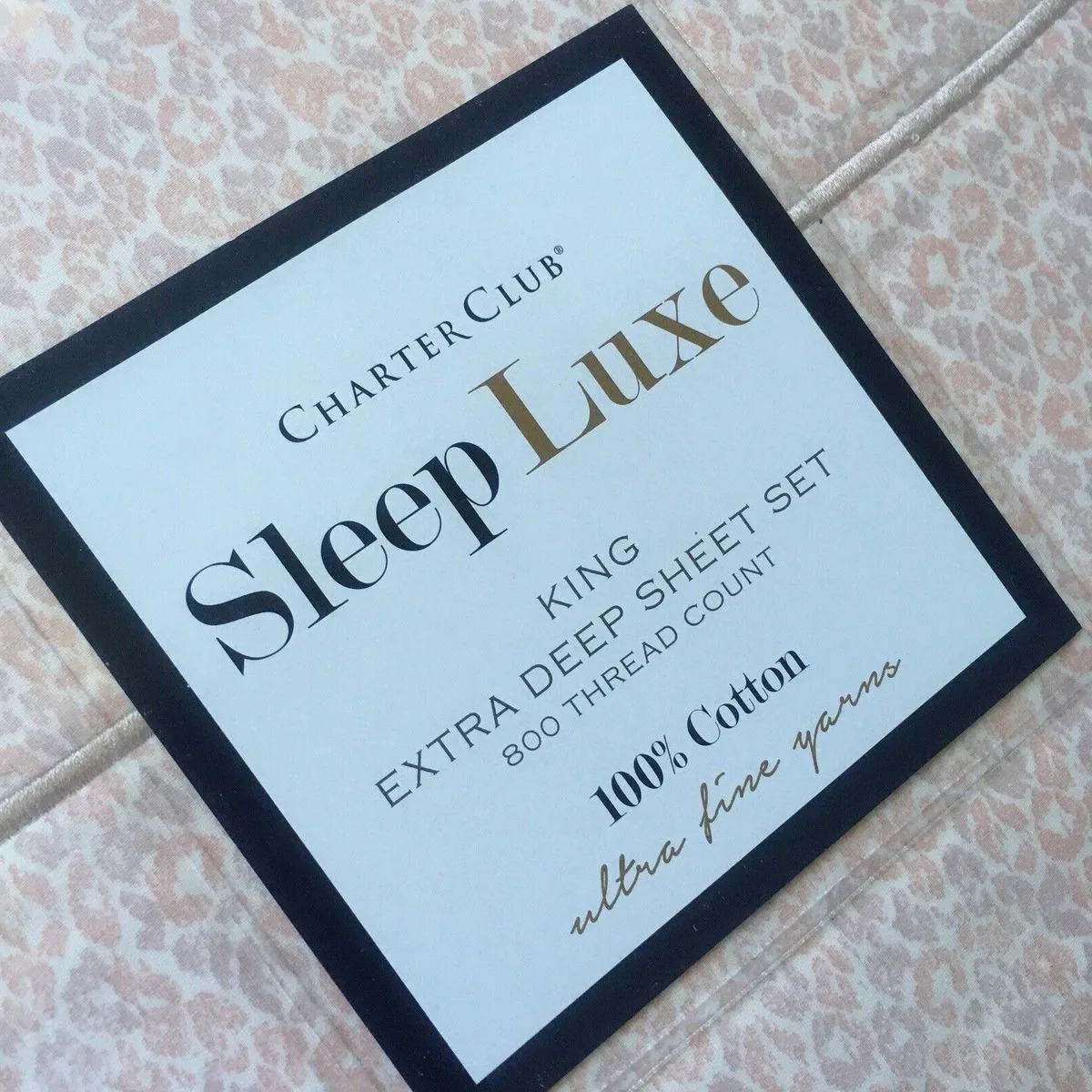 Sleep Luxe KIng Sheet Set 800 Thread Count %100 Cotton