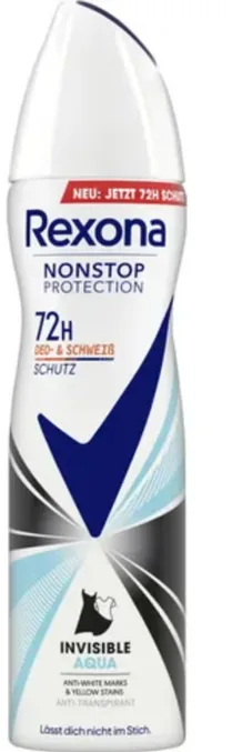 Rexona Antitranspirant Deospray Nonstop Protection Invisible Aqua, 150 ml