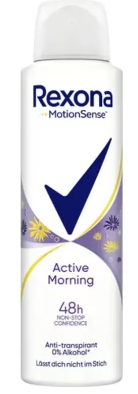 Rexona MotionSense Active Morning Deodorant Spray, 150 ml