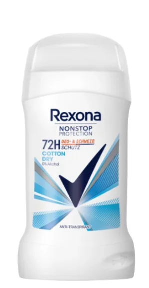 Rexona Antitranspirant Deostick Nonstop Protection Cotton Dry, 50 ml