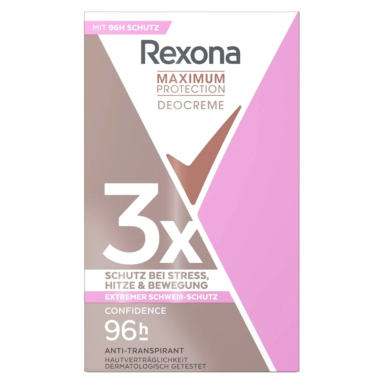 Rexona Antitranspirant Deocreme Maximum Protection Confidence, 45 ml