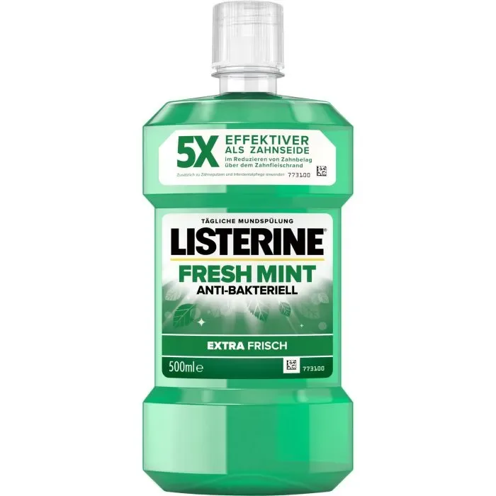 Listerine Fresh Mint Mouthwash, 500 ml