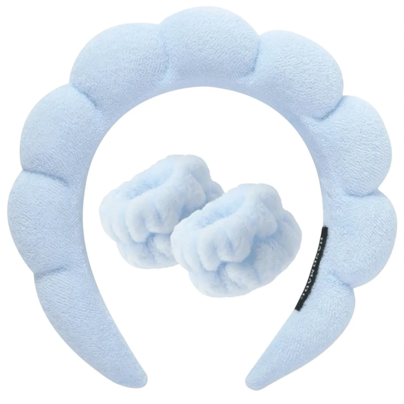 head band beauty set 3pec blue