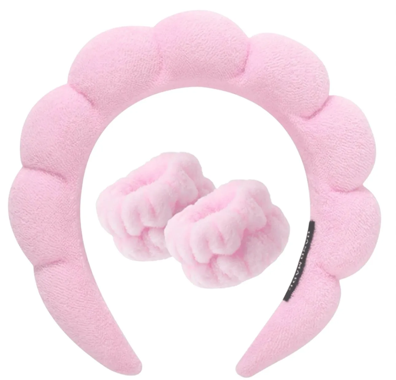 head band beauty set 3pec pink