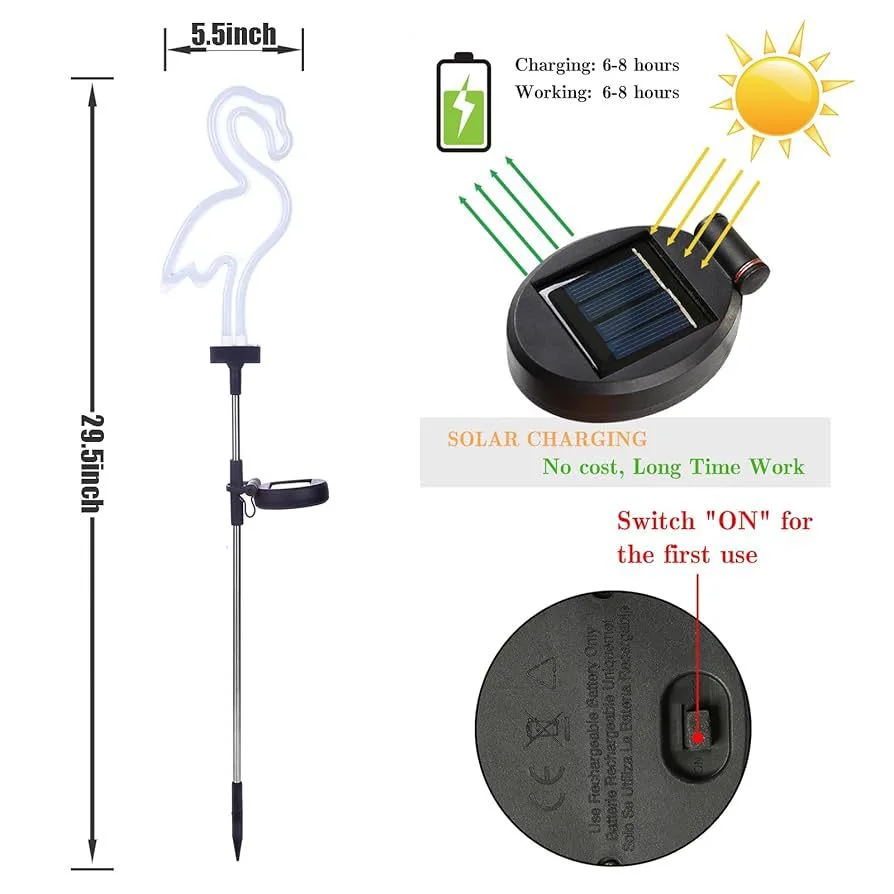 Flamingo Solar Lights1 Pack Solar Garden Lights