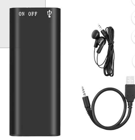 3-in-1 Mp3 Player Professional Voice Digital Audio Mini Voice Recorder 192Kbps Recording WAV