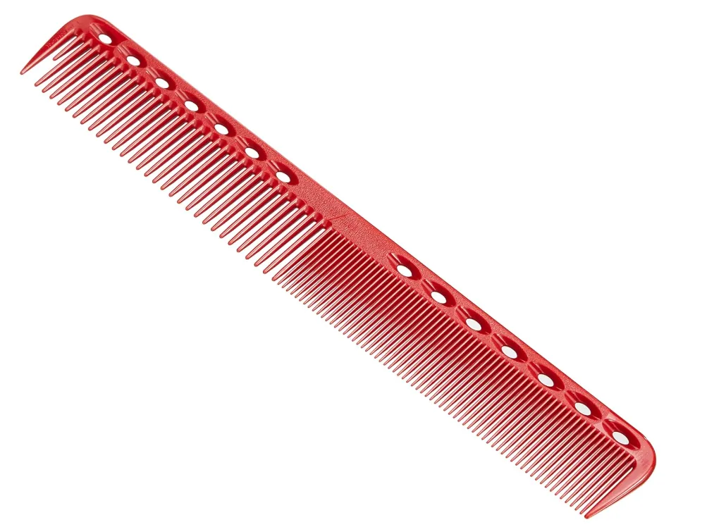 YS Park 337 Fine Cutting Comb (Extra Long) - Red