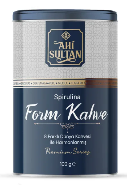 AHİ SULTAN  Form Coffee 8 Different Coffees and Spirulina Content 100 G